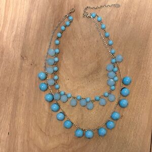 Elegant Blue Beaded Necklace